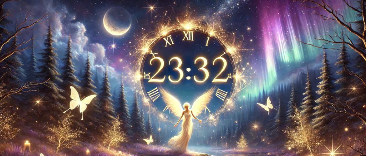 Mirror time 23:32 on the clock: angel numerology